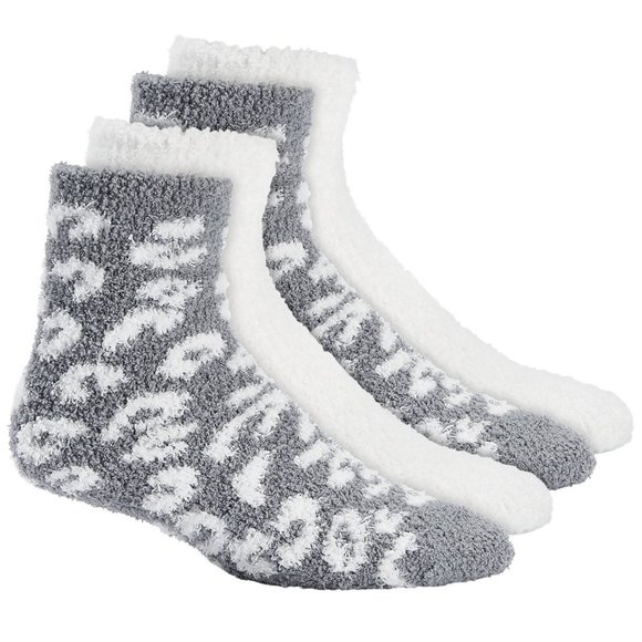 New Charter Club Womens Buffalo Plaid Fuzzy Butter Socks - Picture 1 of 5